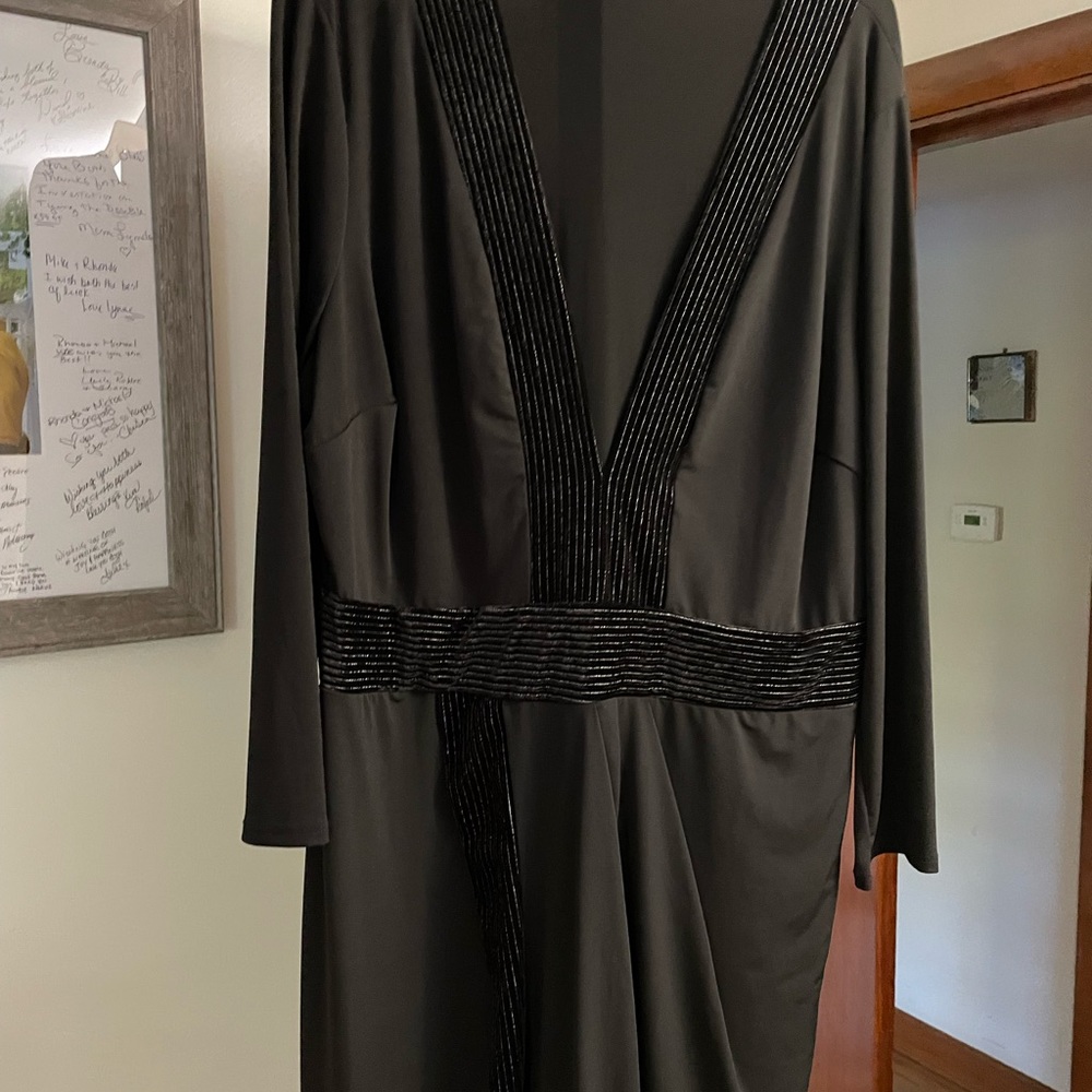 Long sleeve black dress